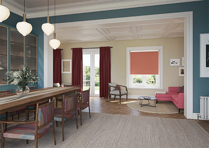 Rimini (Blackout), Terracotta - Roller Blind - Image 7